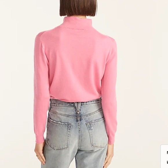 J. Crew Mockneck silk-blend sweater with ribbed trim - Picture 4 of 7